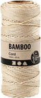 Bamboekoord, dikte 1 mm, 65 m, off-white