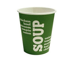 BAMBOO - Soup beker karton 250 cc groen BAMBOO 50 stuks
