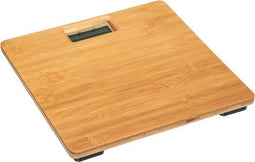 Bamboo weegschaal - personenweegschaal - wegen - digitaal 28 x 28 cm