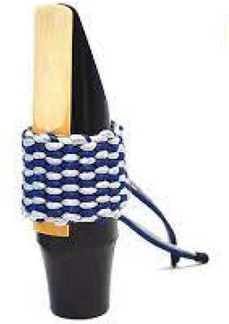 Bambú Tenor Saxofoon Binder BiColour Blauw-Zilver