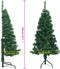 vidaXL - Kunstkerstboom - hoek - 120 - cm - PVC - groen