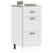 vidaXL - Keuken - onderkast - Porto - bewerkt - hout - wit