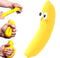 Banaan stressbal met gezicht - 14 cm lang - Fidget Toy - 1 doos van 14 stuks