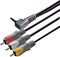 Bandridge - 3.5 mm Jack naar Composiet Kabel - 2 m - Zwart