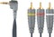 Bandridge - 3.5 mm Jack naar Composiet Kabel - 2 m - Zwart