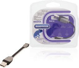Bandridge - Bandridge BBM39300B01 Data En Oplaadkabel Apple Lightning - A Male 0.10 M Zwart - 30 Dagen Niet Goed Geld Terug