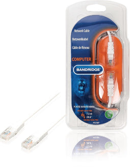 Bandridge BCL7207 - Netwerkkabel - RJ45 - 7.5 m - Wit