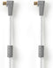 Bandridge BVL9401 Satellietkabel F-quick Male Haaks - F-quick Male Haaks 1,00 M Wit