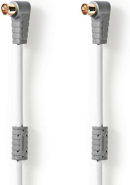 Bandridge BVL9402 Satellietkabel F-quick Male Haaks - F-quick Male Haaks 2,00 M Wit