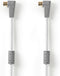 Bandridge BVL9402 Satellietkabel F-quick Male Haaks - F-quick Male Haaks 2,00 M Wit