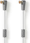 Bandridge BVL9403 Satellietkabel F-quick Male Haaks - F-quick Male Haaks 3,00 M Wit