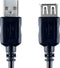 Bandridge USB 2.0 A Male naar USB 2.0 A Female - 2 m