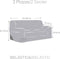 Bankbedekking Eysa JAZ Beige 70 x 120 x 200 cm