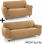Bankbedekking Sofakover Pocket Duo Romeo 2 Stuks - Goud
