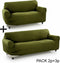 Bankbedekking Sofakover Pocket Duo Romeo 2 Stuks - Groen
