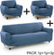 Bankbedekking Sofakover Pocket Trio Romeo 3 Stuks - Celeste