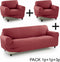 Bankbedekking Sofakover Pocket Trio Romeo 3 Stuks - Fuchsia