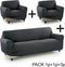 Bankbedekking Sofakover Pocket Trio Romeo 3 Stuks - Grijs
