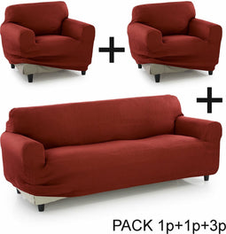 Bankbedekking Sofakover Pocket Trio Romeo 3 Stuks