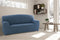 Bankbedekking Sofakover Romeo 180 - 220 cm 3 plaatsen - Celeste