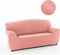 Bankbedekking Sofakover Romeo 180 - 220 cm 3 plaatsen - Licht Roze