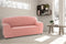 Bankbedekking Sofakover Romeo 220 - 260 cm 4 plaatsen - Licht Roze