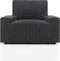 Bankbedekking Sofaskins NIAGARA Donker grijs - 1-zitsfauteuil 70 - 110 cm