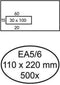 Bankenvelop EA5/6 Hermes Digi 90gr Wit Venster