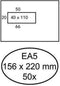 Bankenvelop EA5 Hermes Digital Wit Venster