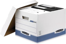 Bankers Box opbergdoos standaard blauw wit A4