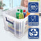 Bankers Box ProStore plastic opbergbox met deksel 36L 3 stuks