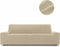 Bankhoes Beige Niagara Sofaskins | Bankhoes 3 Zitsbanken 180 - 230 cm | Stretch Zetelhoes | Bank beschermer | Bankbeschermer voor Honden en Katten