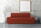 Bankhoes Donker oranje Niagara Sofaskins | Bankhoes 3 Zitsbanken 180 - 230 cm | Stretch Zetelhoes | Bank beschermer | Bankbeschermer voor Honden en Katten