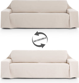 Bankhoes Eysa SILVER Lichtbruin 400 x 270 cm Omkeerbaar