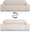 Bankhoes Eysa SILVER Lichtbruin 400 x 270 cm Omkeerbaar