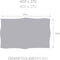 Bankhoes Eysa SILVER Lichtgrijs 400 x 270 cm Omkeerbaar