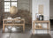 Bankje Eikenhout Naturel - 140cm - 2 Zitplekken - Bank Amalfi - Giga Living
