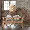 Bankje Eikenhout Naturel - 140cm - 2 Zitplekken - Bank Amalfi - Giga Living