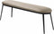 Bankje Gain 140 cm Taupe Faux Leather - Giga Living