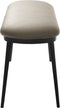 Bankje Gain 140 cm Taupe Faux Leather - Giga Living