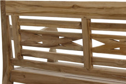 Bankje Risban 3-zits - 160x65x88 - Naturel - Teak