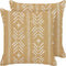 BANYAN - Sierkussen set van 2 - Beige - 45 x 45 cm - Katoen