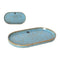 Serveerschaal La Mediterránea Scratch blue (8 Stuks)