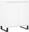 vidaXL - Dressoir - 60x35x70 - cm - bewerkt - hout - wit