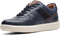Clarks Cambro Race - Lage Sneakers - Retro-styling - Navy Combi - Maat 43