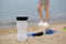 Bapa FlipBottle Water- Knijpfles 580ml Doorzichtig WIT/ZWART