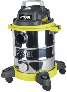 Ryobi RVC-1220I-G - Trommelstofzuiger - Zakloos - 20l inhoud - Nat/droog - Snoerlengte 4m
