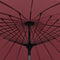 vidaXL - Parasol - met - aluminium - paal - 270 - cm - bordeauxrood