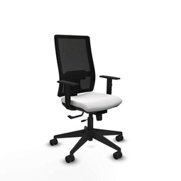 Piqueras y Crespo 1D066N0 - Bureaustoel - Verstelbare hoogte met armleuning - Wit
