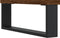 vidaXL - Dressoir - 90x34x80 - cm - bewerkt - hout - bruin - eikenkleur